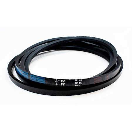 D&D A151 Classical V-Belt, 153 in Outside Length, 1/2 in Top Width, 1 Ribs A151